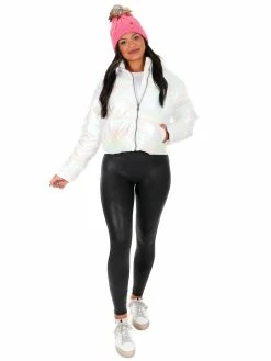 Hyfve Outerwear Back To Me Chrome Puffer Jacket