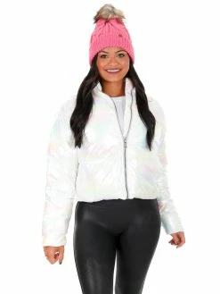 Hyfve Outerwear Back To Me Chrome Puffer Jacket