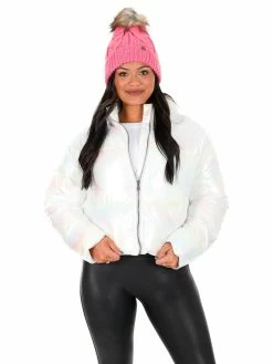 Hyfve Outerwear Back To Me Chrome Puffer Jacket