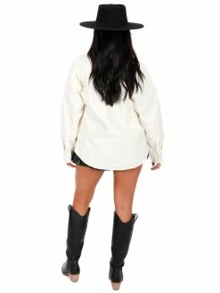 Hyfve Too Little Too Late Leather Shacket