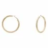 RNK Earrings 2 Inch Brass Hollow Hoop