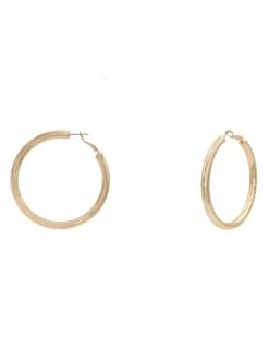 RNK Earrings 2 Inch Brass Hollow Hoop