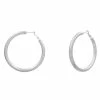 RNK Earrings 2.3 Inch Brass Hollow Hoop