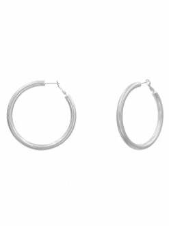 RNK Earrings 2.3 Inch Brass Hollow Hoop