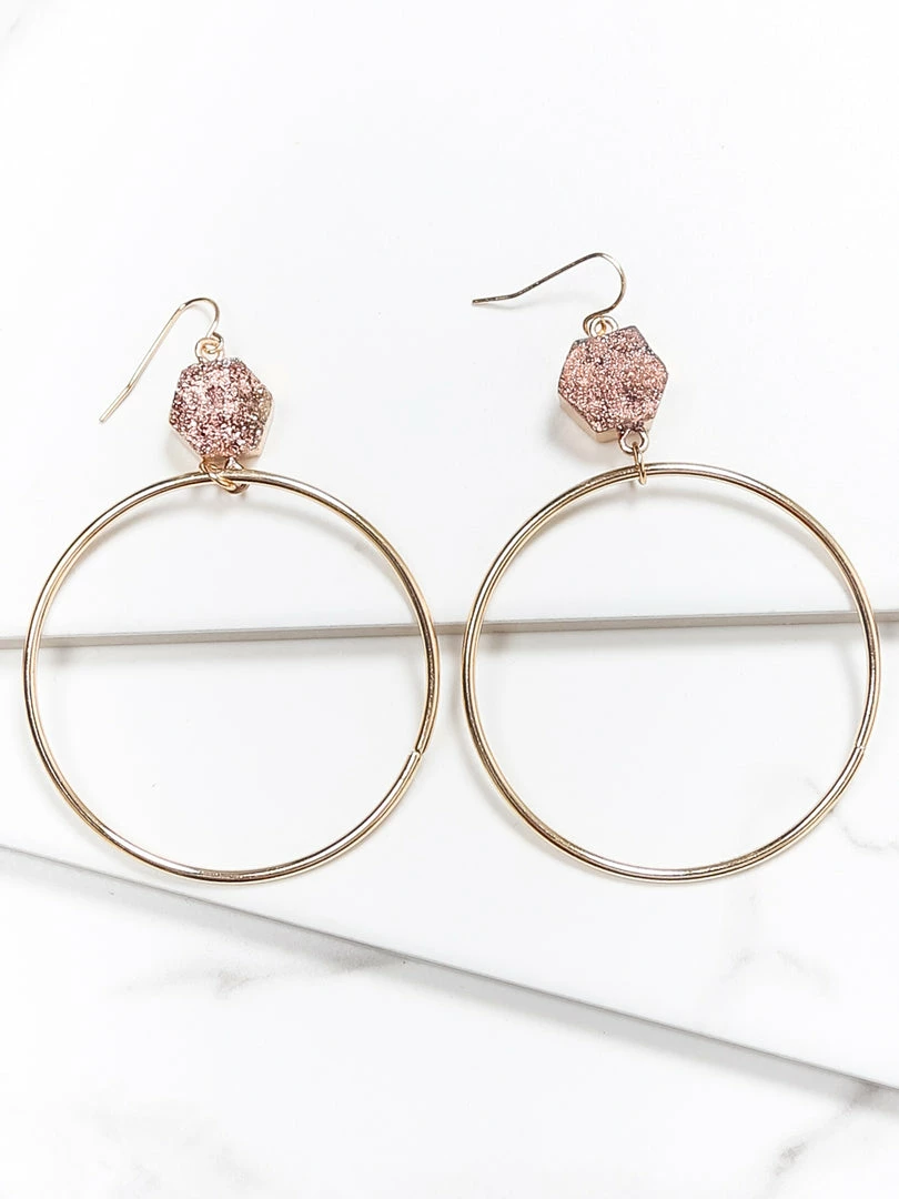 Brand new ๐ Apparel Druzzy Hoop ๐ 2 Apparel Druzzy Hoop