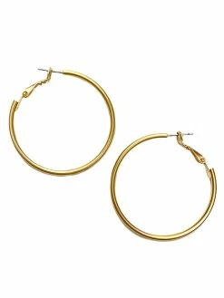 Golden Stella Earrings 50mm Hoops
