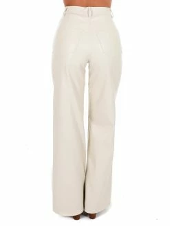 Vibrant Sale Rose Garden Leather Wide Leg Pants