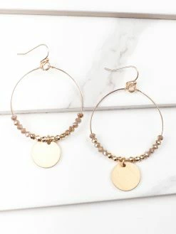 Hot Sale ๐ Jewelry Seed Bead Coin Hoop Earrings โ 9 Jewelry Seed Bead Coin Hoop Earrings