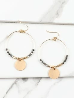Hot Sale ๐ Jewelry Seed Bead Coin Hoop Earrings โ 12 Jewelry Seed Bead Coin Hoop Earrings