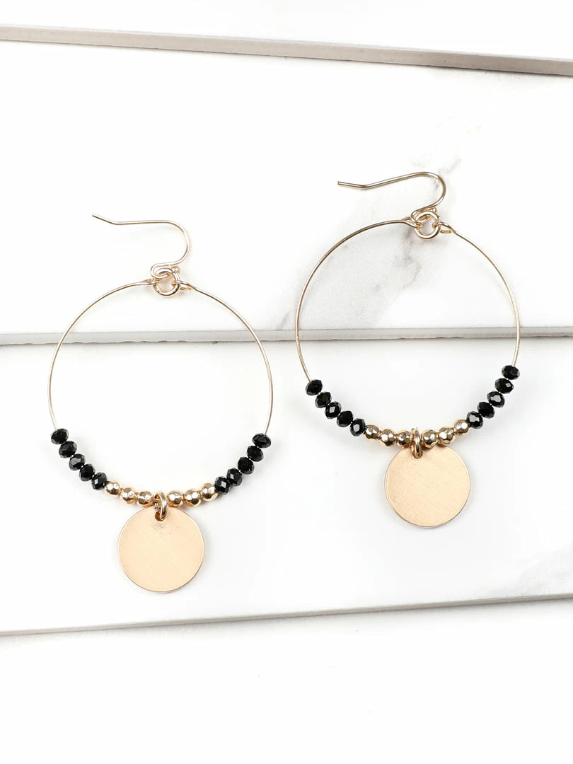 Hot Sale ๐ Jewelry Seed Bead Coin Hoop Earrings โ 5 Jewelry Seed Bead Coin Hoop Earrings