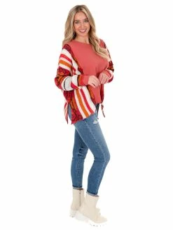Easel Nothing At All Thermal Knit Pullover Tops