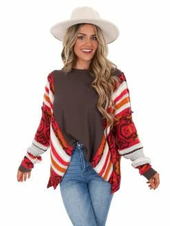 Easel Nothing At All Thermal Knit Pullover Tops