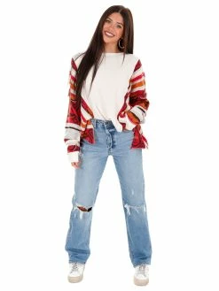 Easel Nothing At All Thermal Knit Pullover Tops