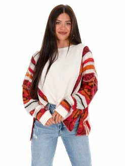 Easel Nothing At All Thermal Knit Pullover Tops
