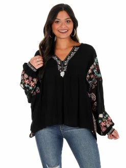 Best Sale β Easel Where Or When Embroidered Top π 18 Easel Where Or When Embroidered Top