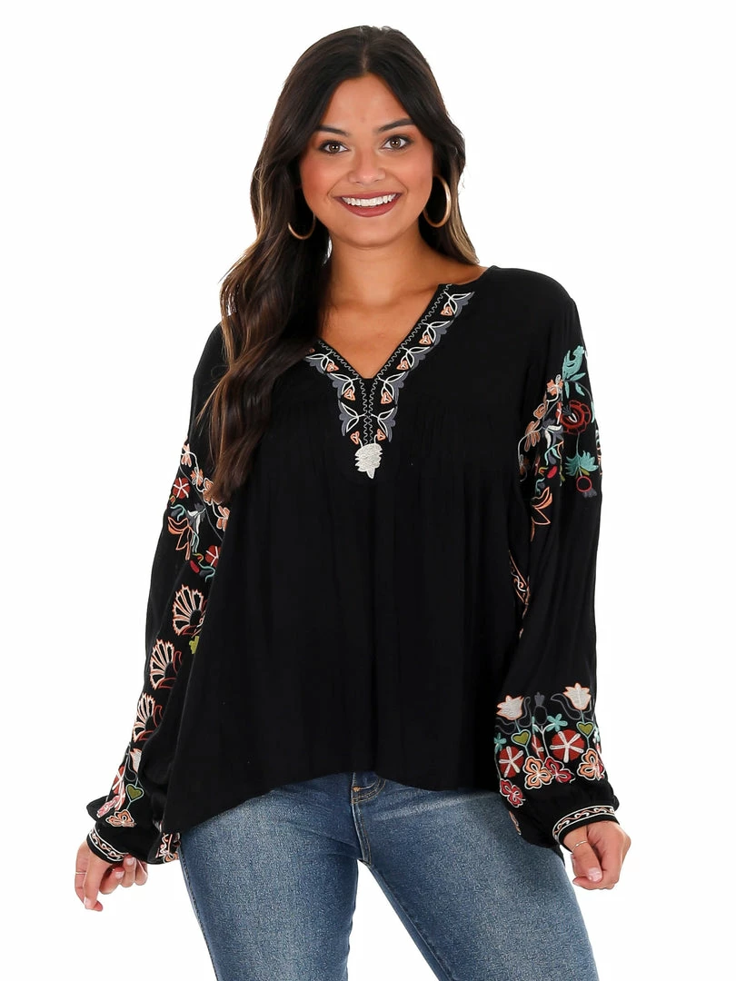 Best Sale β Easel Where Or When Embroidered Top π 1 Easel Where Or When Embroidered Top