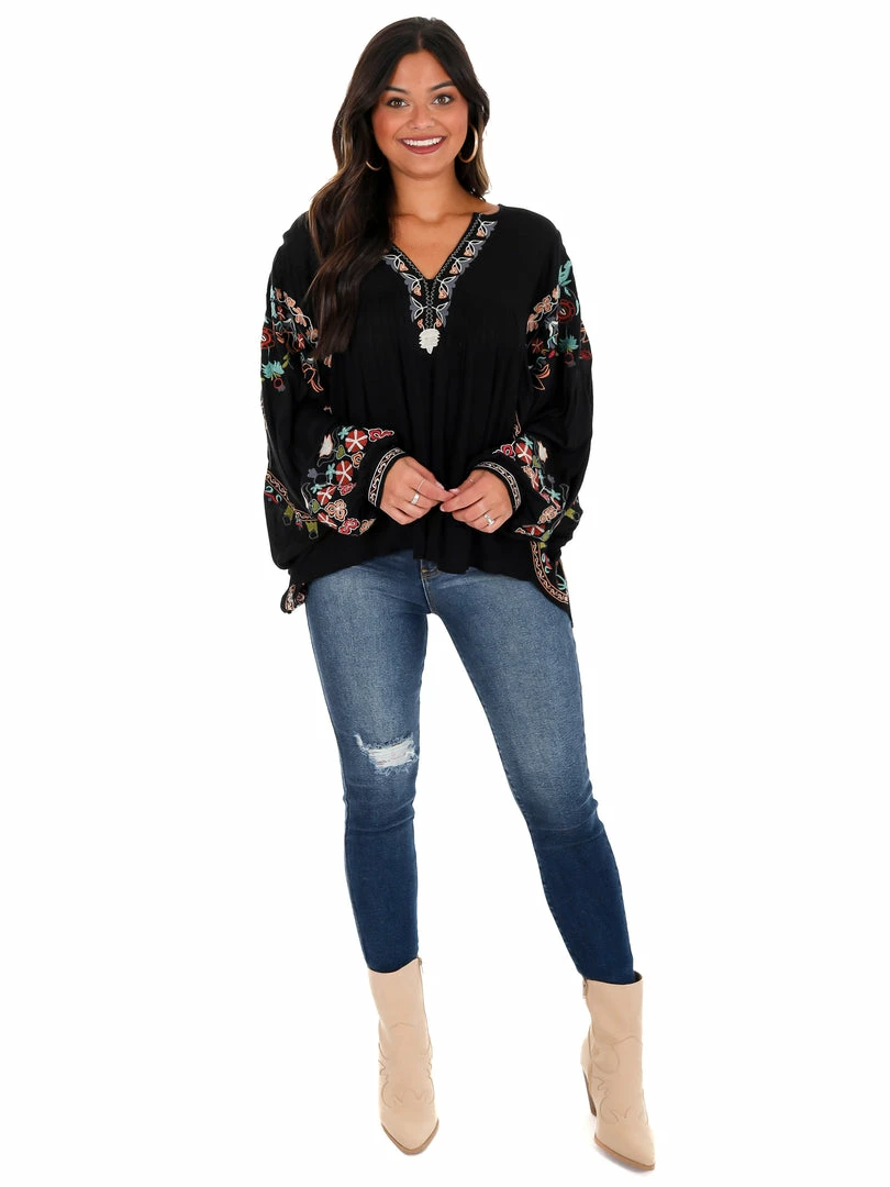 Best Sale β Easel Where Or When Embroidered Top π 4 Easel Where Or When Embroidered Top