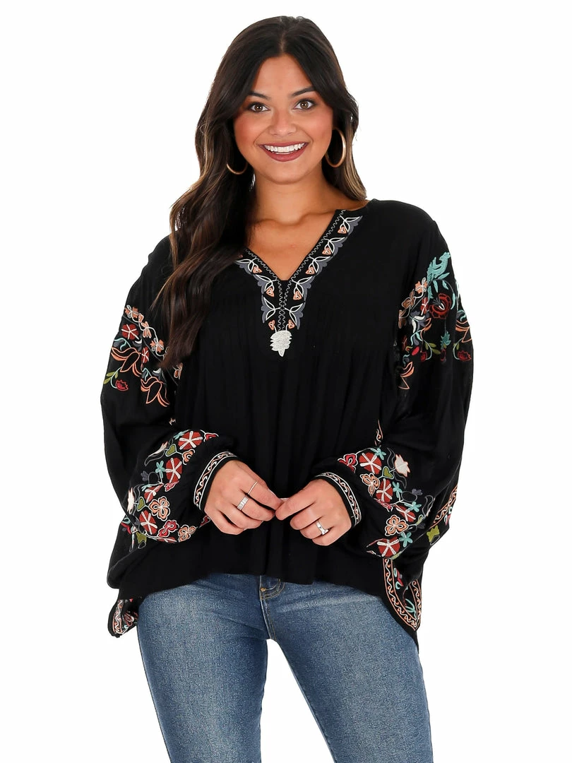 Best Sale β Easel Where Or When Embroidered Top π 5 Easel Where Or When Embroidered Top