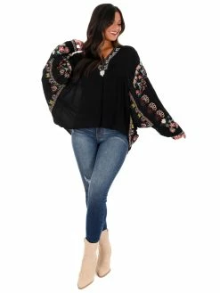 Best Sale β Easel Where Or When Embroidered Top π 21 Easel Where Or When Embroidered Top