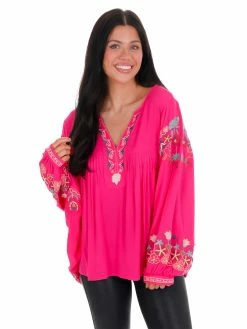 Best Sale β Easel Where Or When Embroidered Top π 26 Easel Where Or When Embroidered Top