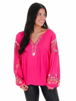 Best Sale β Easel Where Or When Embroidered Top π 28 Easel Where Or When Embroidered Top