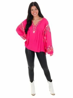 Best Sale β Easel Where Or When Embroidered Top π 29 Easel Where Or When Embroidered Top