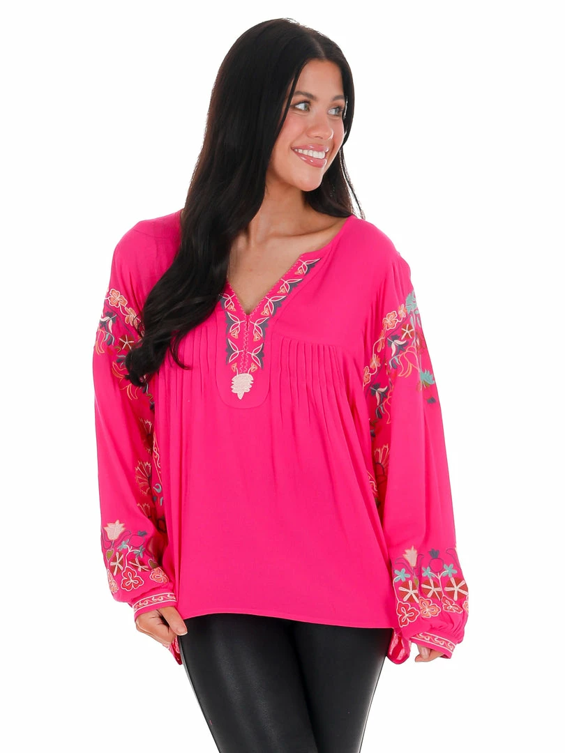 Best Sale β Easel Where Or When Embroidered Top π 9 Easel Where Or When Embroidered Top