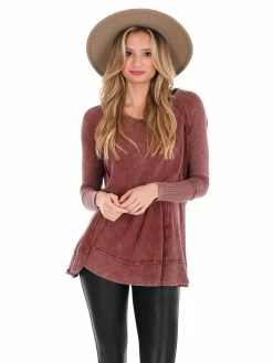 Easel Wonder Of You Thermal Tunic Sale