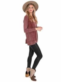 Easel Wonder Of You Thermal Tunic Sale