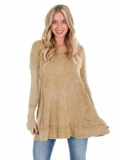Easel Wonder Of You Thermal Tunic Sale
