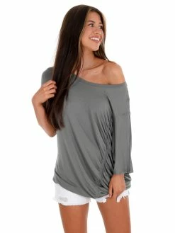 Easel Sale Don't Know Why Ruched Top