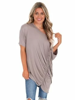 Easel Sale Don't Know Why Ruched Top