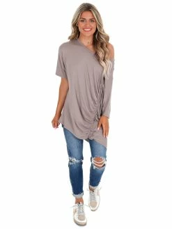 Easel Sale Don't Know Why Ruched Top