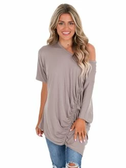 Easel Sale Don't Know Why Ruched Top