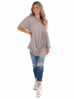 Easel Sale Don't Know Why Ruched Top