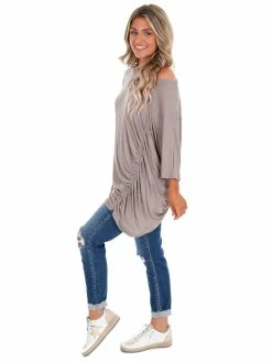 Easel Sale Don't Know Why Ruched Top