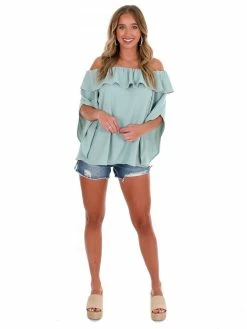 Easel One That Got Away Ruffle Top