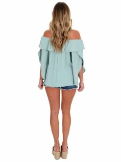 Easel One That Got Away Ruffle Top