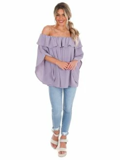 Easel One That Got Away Ruffle Top