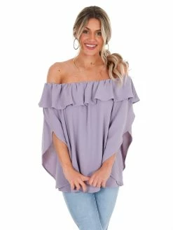 Easel One That Got Away Ruffle Top