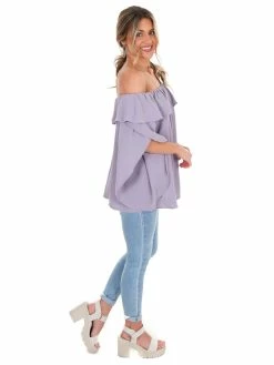 Easel One That Got Away Ruffle Top