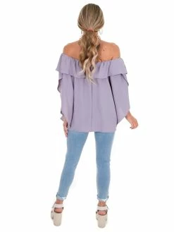 Easel One That Got Away Ruffle Top