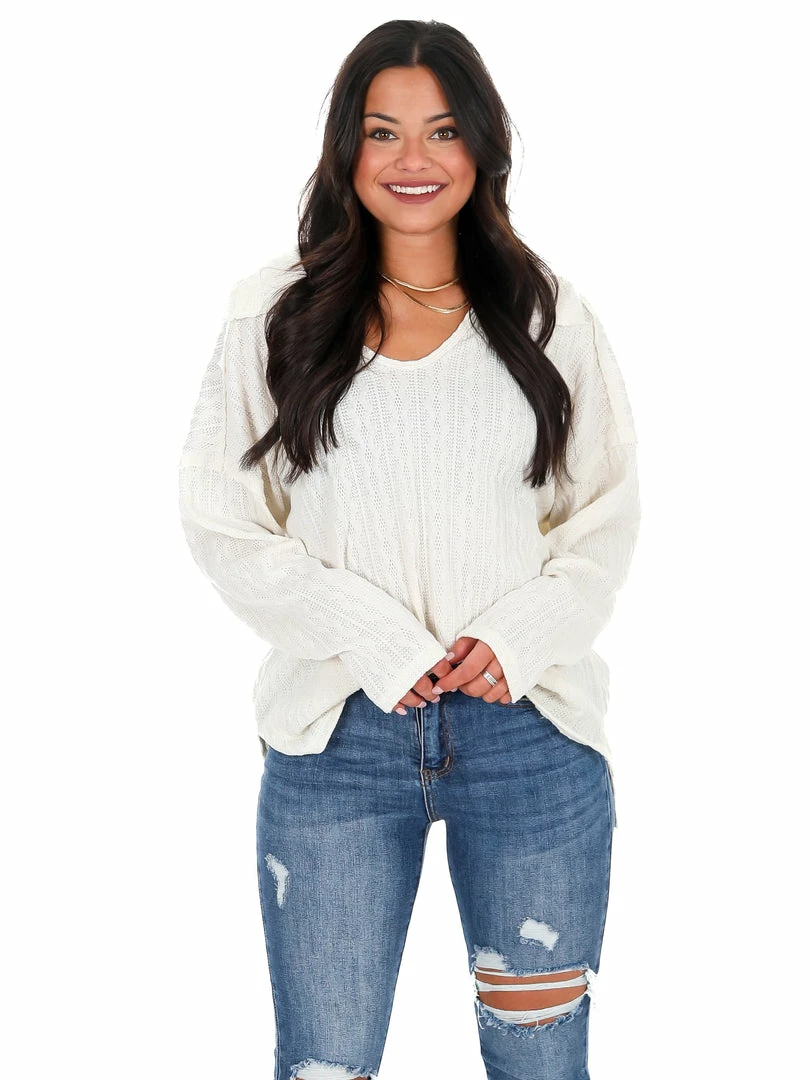 Hot Sale 💯 Fantastic Fawn Tops Nothing On You Cable Knit Top 🤩 5 Fantastic Fawn Tops Nothing On You Cable Knit Top