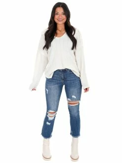 Hot Sale 💯 Fantastic Fawn Tops Nothing On You Cable Knit Top 🤩 10 Fantastic Fawn Tops Nothing On You Cable Knit Top