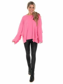 Fantastic Fawn To Be Free Loose Fit Ruffle Top
