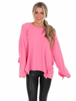 Fantastic Fawn To Be Free Loose Fit Ruffle Top