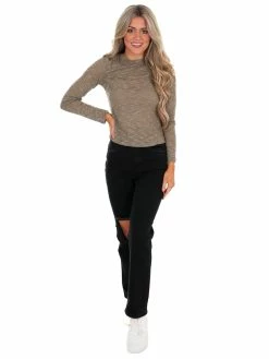 Free People Deep Army Aura Layering Top Tops