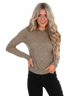 Free People Deep Army Aura Layering Top Tops