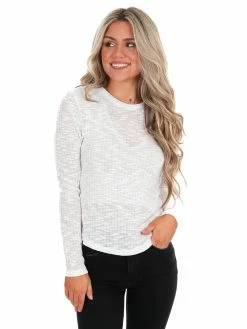 Free People White Aura Layering Top