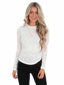 Free People White Aura Layering Top